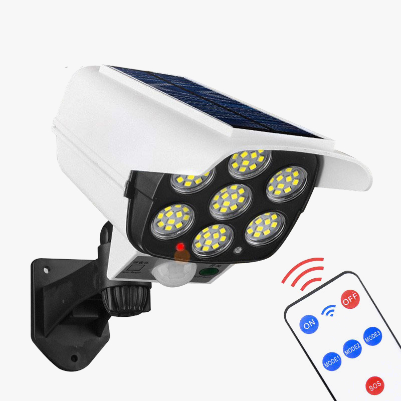 77led Simulation Monitor Solcelled Powered Lamp